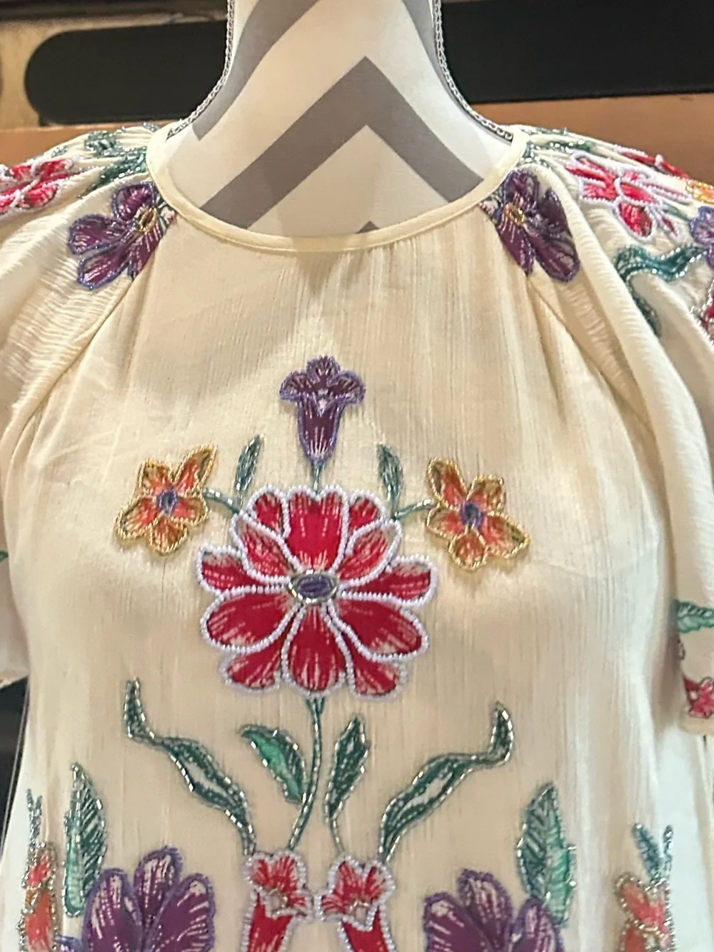 🆕NWT Free People Movement  Tropics Beaded Mini Dress Color: Tea Combo SZ XS